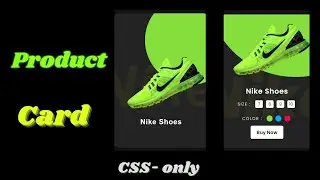 Responsive product card for ecommerce by css html #css #html #coding #ecommerce #card #nike