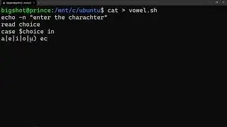 Vowel or Consonant Shell Programming | os | 4th sem cse | operating system lab | QT