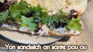 Kijan fè yon sandwich an sante byen rapid