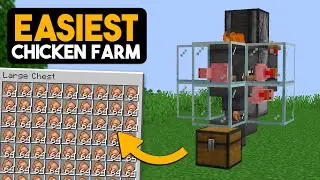 THIS is the EASIEST Coocked Chicken Farm in Minecraft | Simple Tutorial