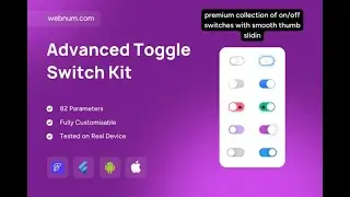 Advanced Toggle Switch Kit for FlutterFlow ✅ 