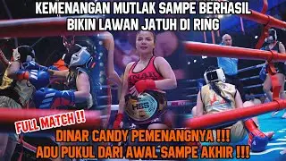 DINAR CANDY MENANG MUTLAK BERHASIL BIKIN PAMELA SAFITRI JATUH SAAT SALING ADU TINJU DI ATAS RING