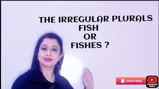 Irregular Plurals /Fish or Fishes/ Singular and Plural Nouns #englishgrammar #englishlearning