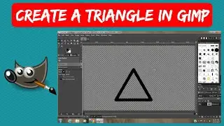 How to Create a Triangle in GIMP || GIMP tutorial