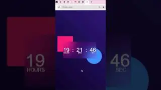 How To Create Digital Clock Using HTML CSS & JavaScript | Display Time Using JavaScript #shorts