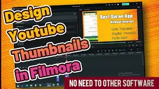 How to Design YouTube Thumbnail in Wondershare filmora