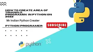 How to create area of triangle program in python on 2022