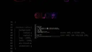 glowing text border animation #css #html #shorts