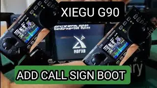 XIEGU G90 - ADD YOUR CALL SIGN BOOT UP