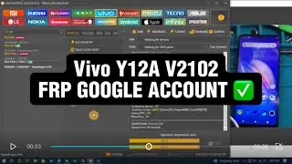 Vivo Y12A V2102 FRP GOOGLE ACCOUNT bypass with UNLOCKTOOL via TESTPOINT