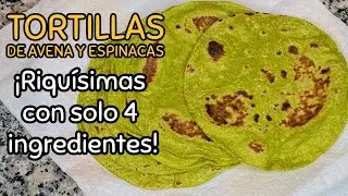 Con solo AVENA, AGUA Y SAL vas a tener estas deliciosas TORTILLAS SALUDABLES
