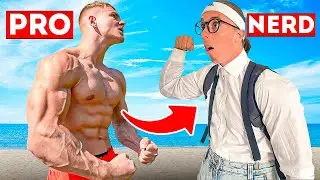 CRAZY NERD shocks PRO Athletes at the Calisthenics Park PRANK  |  Pretended to be a NERD