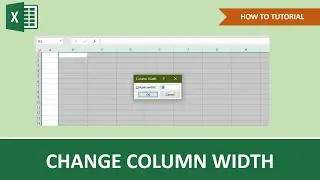 How To Change The Width Of A Column In Excel | Beginner Tutorial