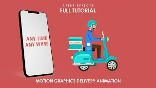 Motion Graphics Ads Animation | Delivery Ads Animation Tutorial for beginners