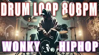 Wonky Hip Hop Drum Loop 80 BPM // The Hybrid Drummer