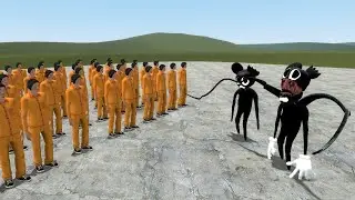 CARTOON MOUSE from TREVOR HENDERSON vs HUMAN Mini Test in Garry's Mod GMod