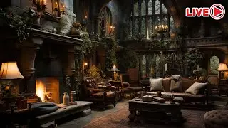 Fall Asleep Fast in 7 Minutes with Fireplace Sounds, Rain And Spring Sounds🔥 Deep Sleep Ambience