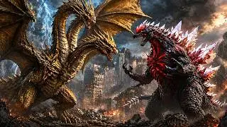KING GHIDORAH vs SPACEGODZILLA | Who Would Win? | EPIC VERSUS 💥⚡
