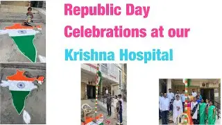 Republic Day celebrations at our Krishna Hospital/ Flag hoisting.