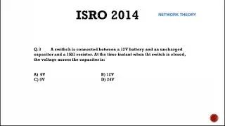 ISRO 2014 Solutions Electronics | ISRO Scientist / Engineer-SC Electronics Previous Year Paper | Q3