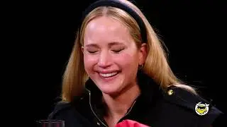 Jennifer Lawrence _ Tries spicy wings 🔥🥵 # can she make it 😭 #hotsauce