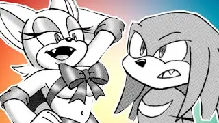 KNUCKLE'S GIFT! (Knuxouge Comic Dub)