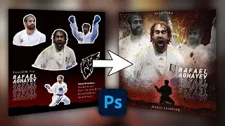 CHAMPION POSTER - RAFAEL AGHAYEV | Adobe PHOTOSHOP