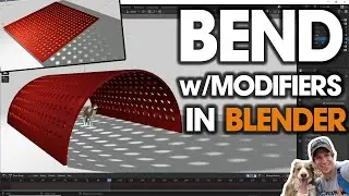 Creating a Bent Perforated Metal Sheet in Blender (Modifier Tutorial)