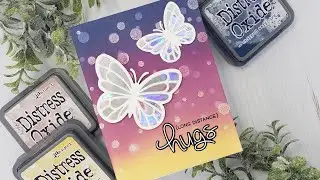 Stenciled bokeh background