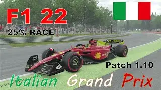 F1 22 25% Race at Italian Grand Prix  Patch1.10  /PS4
