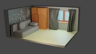 Моделирую комнаты 3D на заказ в Blender Трансляция