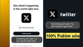 How To Fix Twitter Something Went Wrong Try Your Request Again Later | Twitter Login problem