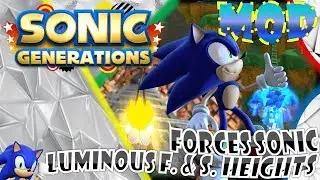 Sonic Generations (PC) - Real Forces Sonic V9 & Experience Stages Mod Showcase [No HUD, Motion Blur]
