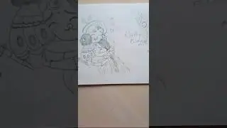 Radha krishna drawing 
