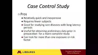 Research Study Designs in the Health Sciences