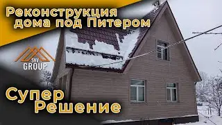 Реконструкция деревянного дома с отделкой и утеплением под ключ