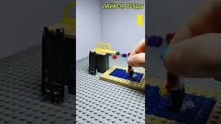 ЧУТЬ НЕ УТОНУЛ! Анимация из лего Бесконечное видео. 
