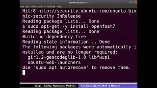 Installing OpenFOAM in Ubuntu Linux-English