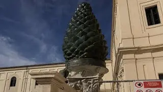 Restauro Pigna romana Musei Vaticani, 2020-10-14