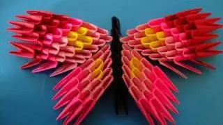 How to make a 3d origami butterfly