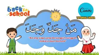 Cara Membuat Poster Bahasa Arab Di Canva, Membuat Poster Kelas Dengan Bahasa Arab Di Canva.