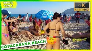 ☀🏖🇧🇷RIO DE JANEIRO - Copacabana Beach in July | BEACH | Brazil com S