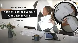 Organize with Me | How To Use Free Printable Calendars 7 Ways!