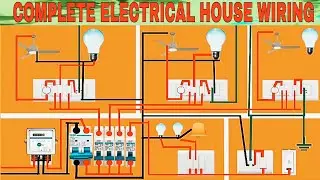 complete electrical house wiring diagram @electrictrick358