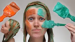 YOU chose my next hair color!! 👀🫵🏼 MINT GREEN & PEACH with the Bubble Technique