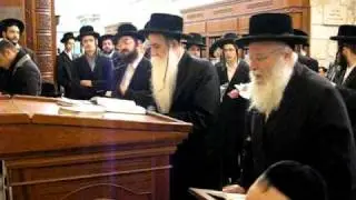 Machnovka Rebbe Davening at the Kotel