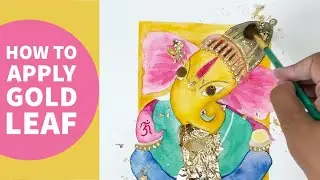 How to apply gold leafing to paintings