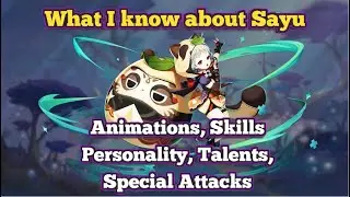 Sayu- Animations, Skills, Ascension material and more [Genshin Impact leaks 2.1]