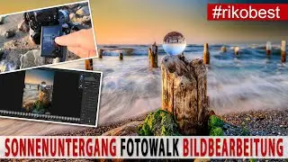 Perfekter Bildaufbau mit führenden Linien im Sonnenuntergang fotografieren & finale Bildbearbeitung