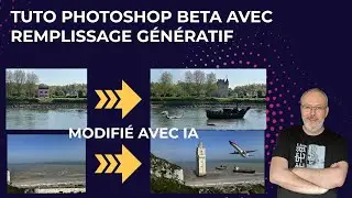 Photoshop beta avec remplissage génératif